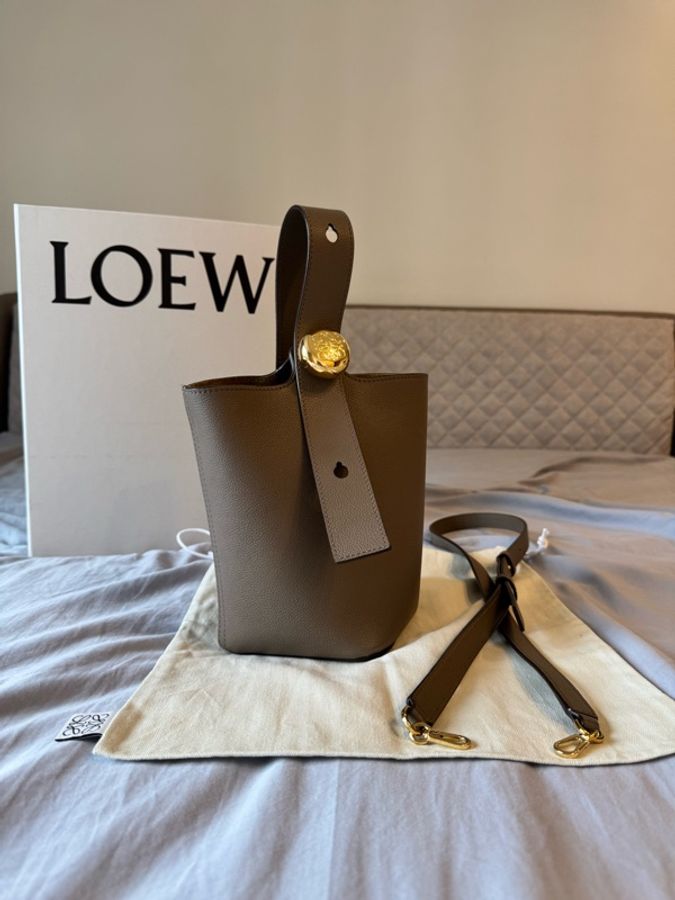 LOEWE Mini Pebble 水桶兩用包 肩背 手提-0