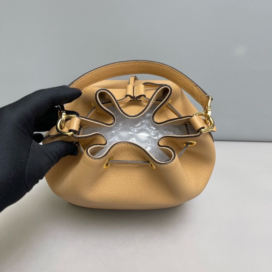 98新全配🧡#Lv #lockme #卡其色牛皮水桶 #副肩帶 #盒子塵袋購證-3