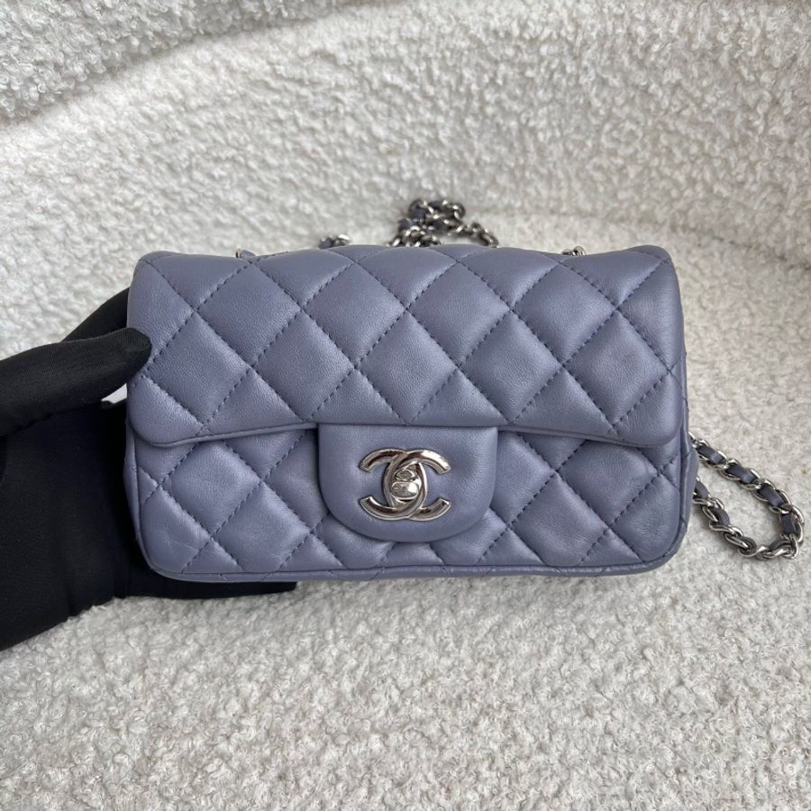 98新💜#香奈兒 #霧霾灰紫銀 #cf小mini #全配-0