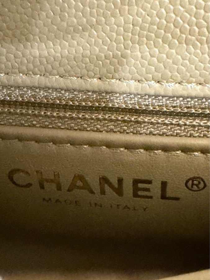 Chanel香奈兒芥末黃荔枝牛皮coco handle mini 金釦-25