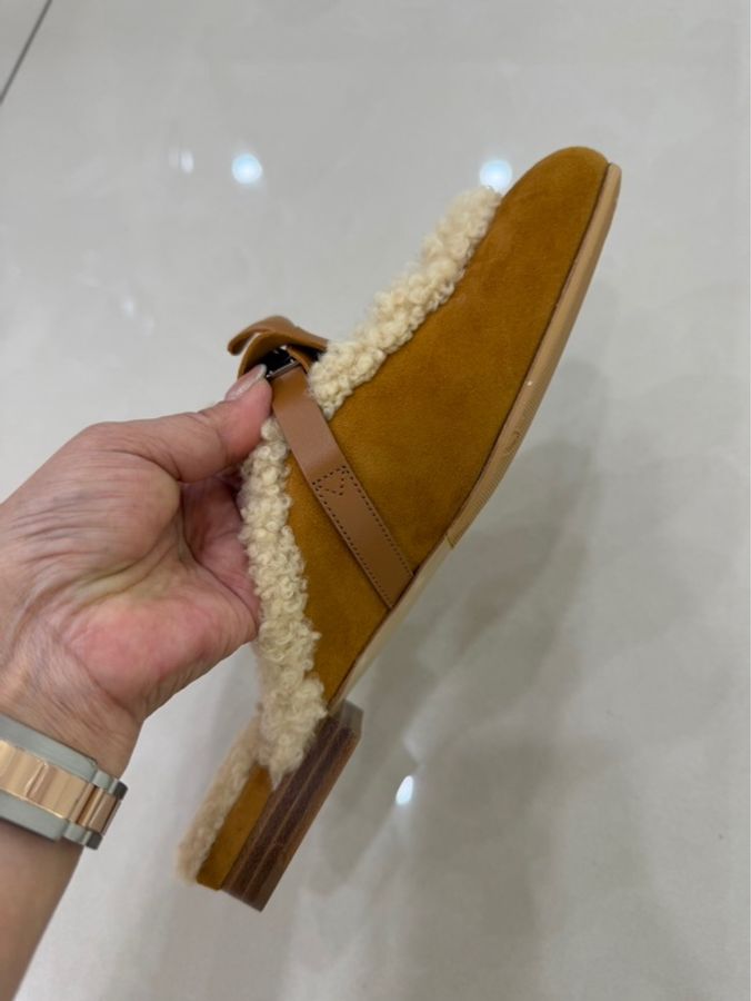 愛馬仕HERMES泰迪熊🧸毛毛 Kelly拖鞋-10