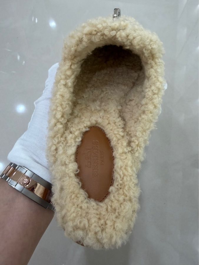 愛馬仕HERMES泰迪熊🧸毛毛 Kelly拖鞋-14