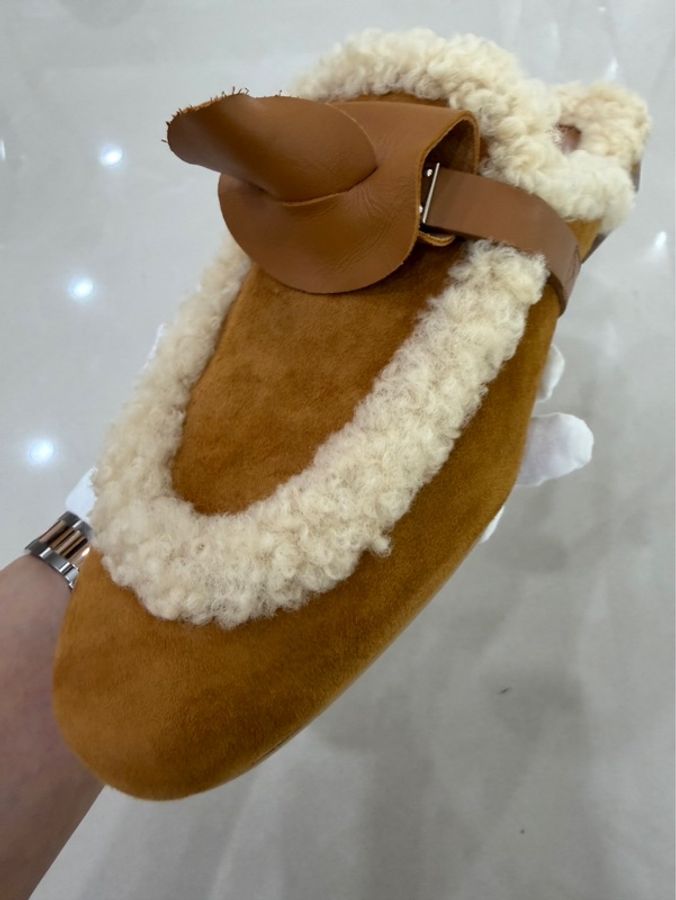 愛馬仕HERMES泰迪熊🧸毛毛 Kelly拖鞋-17