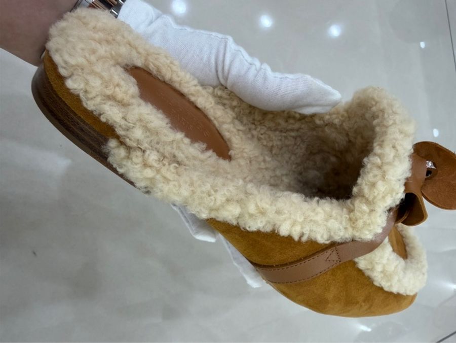 愛馬仕HERMES泰迪熊🧸毛毛 Kelly拖鞋-19