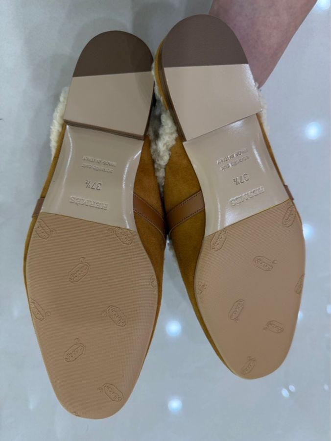 愛馬仕HERMES泰迪熊🧸毛毛 Kelly拖鞋-22