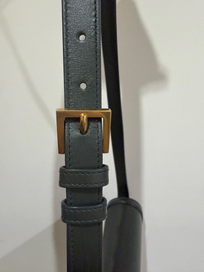 Saint Laurent SAINT LAURENT SolferinoBox 中號深墨綠牛皮金-3