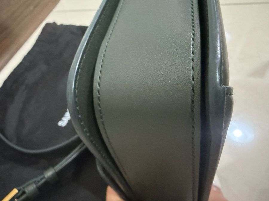 Saint Laurent SAINT LAURENT SolferinoBox 中號深墨綠牛皮金-7