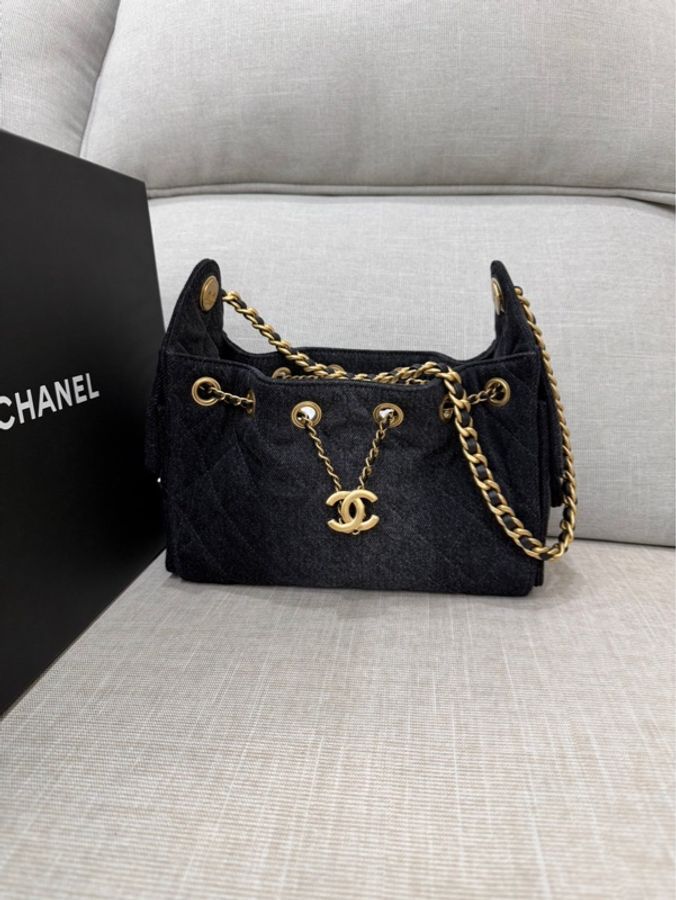 香奈兒Chanel 26P系列25bag mini牛仔黑色-0