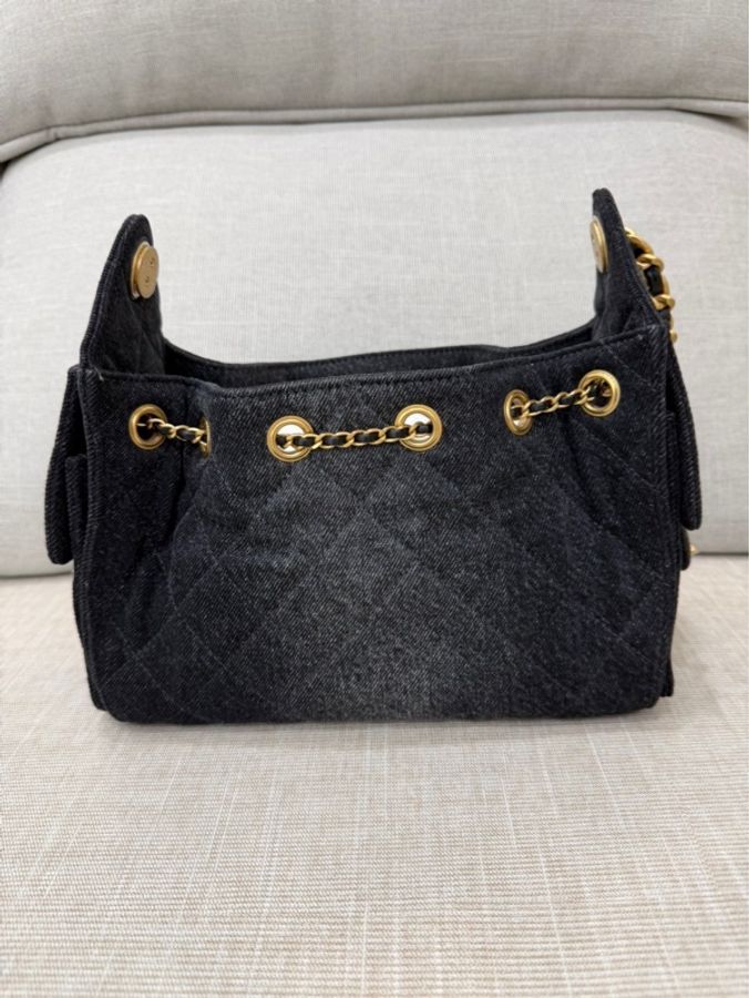 香奈兒Chanel 26P系列25bag mini牛仔黑色-8