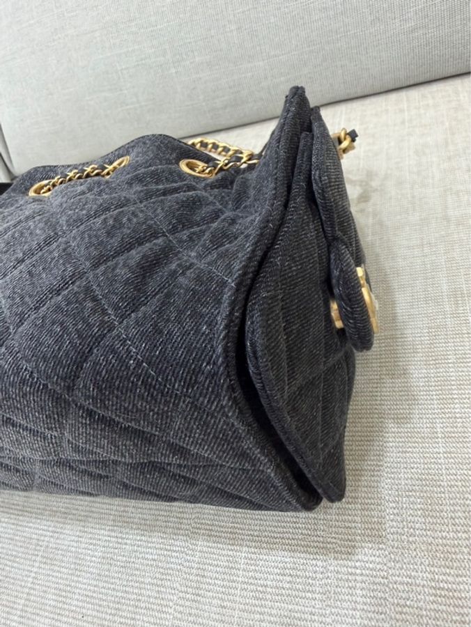 香奈兒Chanel 26P系列25bag mini牛仔黑色-13