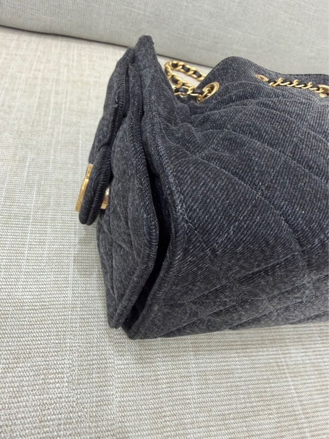 香奈兒Chanel 26P系列25bag mini牛仔黑色-14