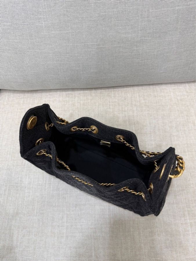 香奈兒Chanel 26P系列25bag mini牛仔黑色-16