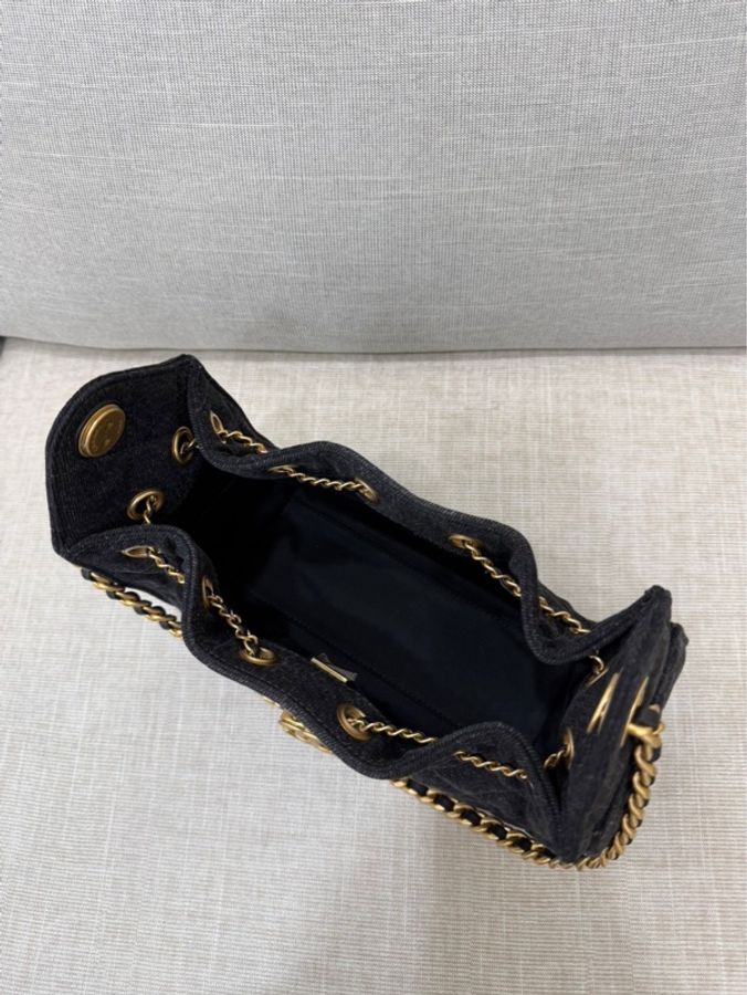 香奈兒Chanel 26P系列25bag mini牛仔黑色-17