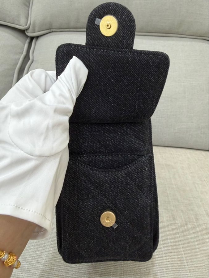 香奈兒Chanel 26P系列25bag mini牛仔黑色-19