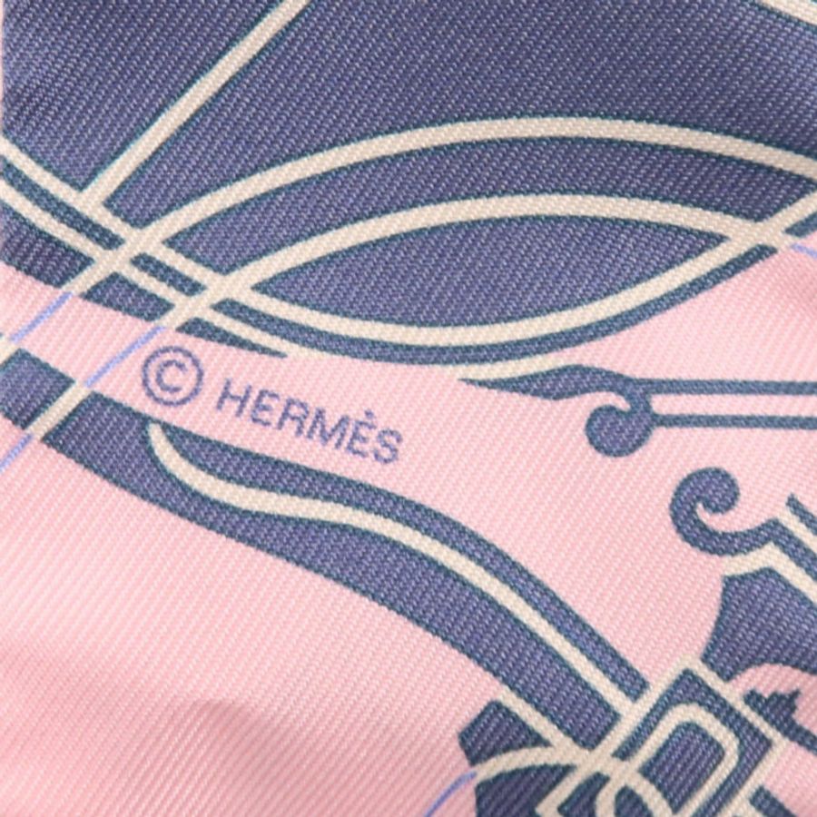 HERMES 絲質Twilly絲巾-5