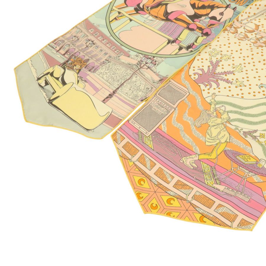 HERMES 絲質Le Premier Chant, Wow! Scarf 30x180cm絲巾-2