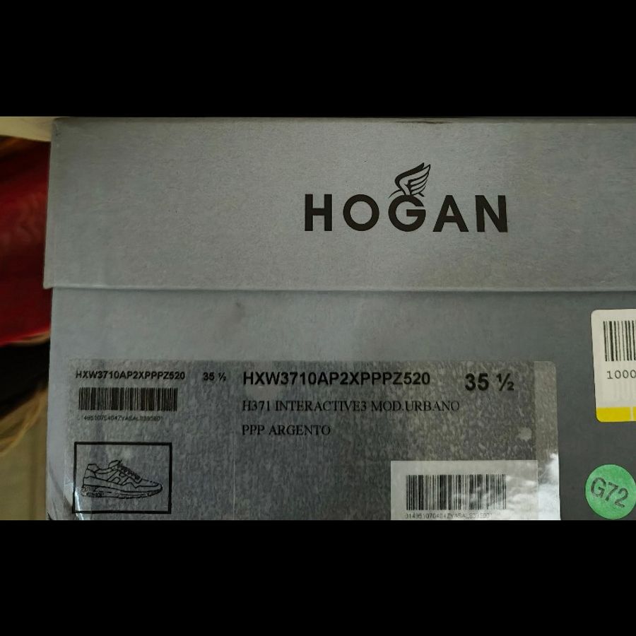hogan (35.5 size)tods 姐妹牌 現貨全新 真品 增高鞋 銀灰色 h logo 名牌鞋 厚底鞋-12