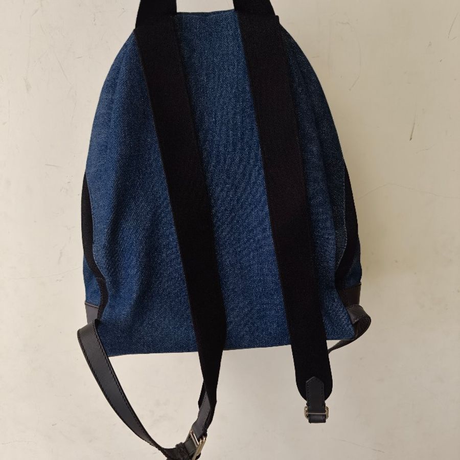 【8成新】㊣✨BALENCIAGA✨巴黎世家 牛仔 Balenciaga Explorer Backpack 丹寧 休閒 印字 後背包/二手包/二手精品/保證正品🌳二手樹屋🌳-3