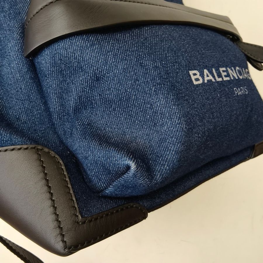 【8成新】㊣✨BALENCIAGA✨巴黎世家 牛仔 Balenciaga Explorer Backpack 丹寧 休閒 印字 後背包/二手包/二手精品/保證正品🌳二手樹屋🌳-14