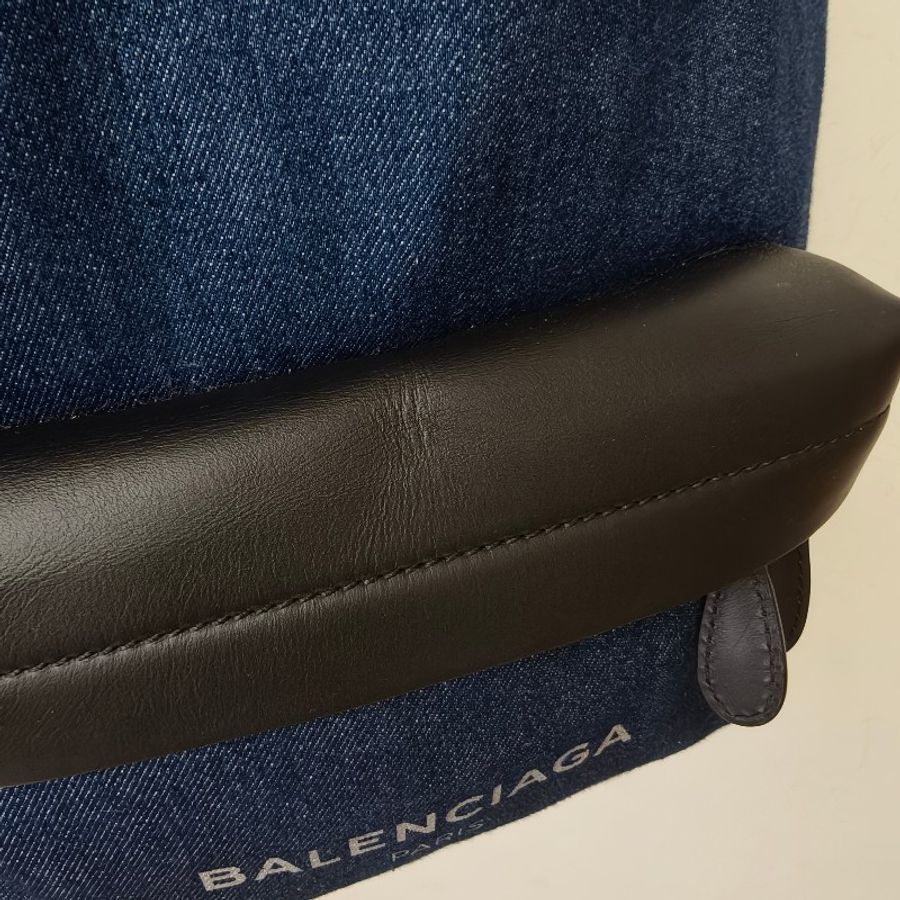 【8成新】㊣✨BALENCIAGA✨巴黎世家 牛仔 Balenciaga Explorer Backpack 丹寧 休閒 印字 後背包/二手包/二手精品/保證正品🌳二手樹屋🌳-20