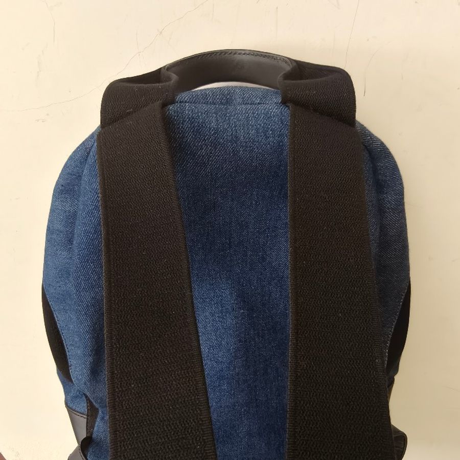 【8成新】㊣✨BALENCIAGA✨巴黎世家 牛仔 Balenciaga Explorer Backpack 丹寧 休閒 印字 後背包/二手包/二手精品/保證正品🌳二手樹屋🌳-24