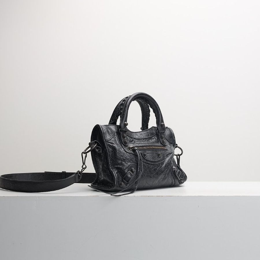 Balenciaga Le City Mini 新款機車包黑色-1