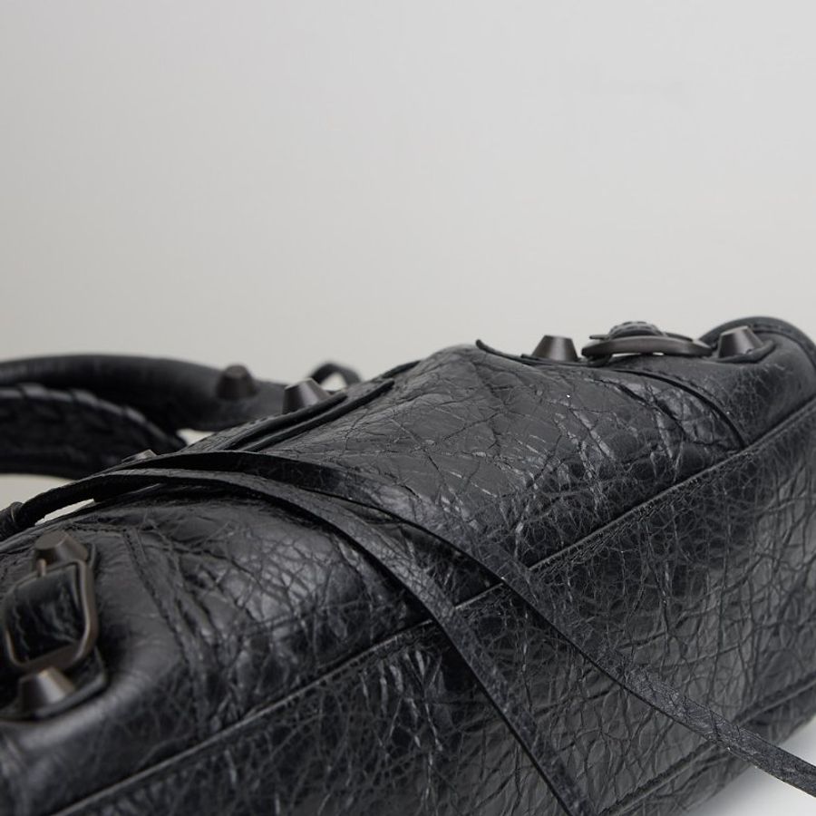 Balenciaga Le City Mini 新款機車包黑色-5