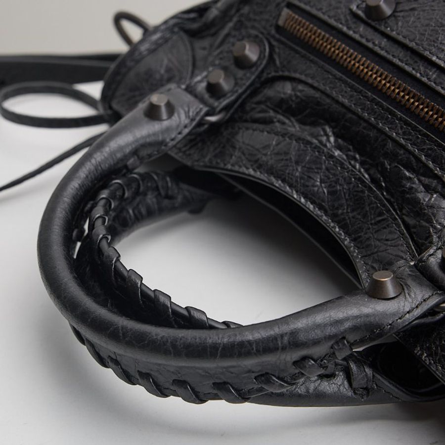 Balenciaga Le City Mini 新款機車包黑色-14
