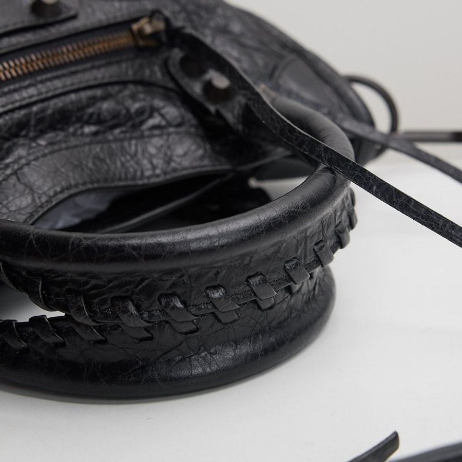 Balenciaga Le City Mini 新款機車包黑色-16
