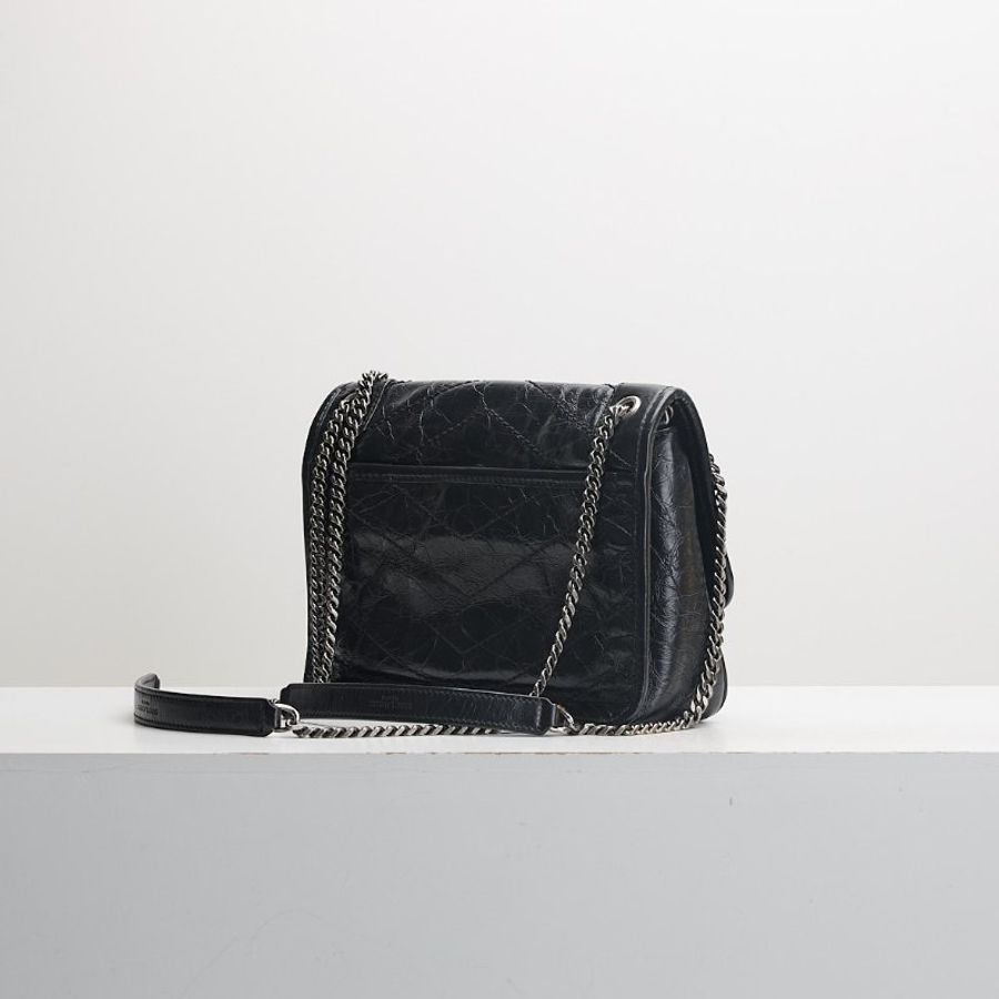 YSL Niki baby D扣款黑銀-2