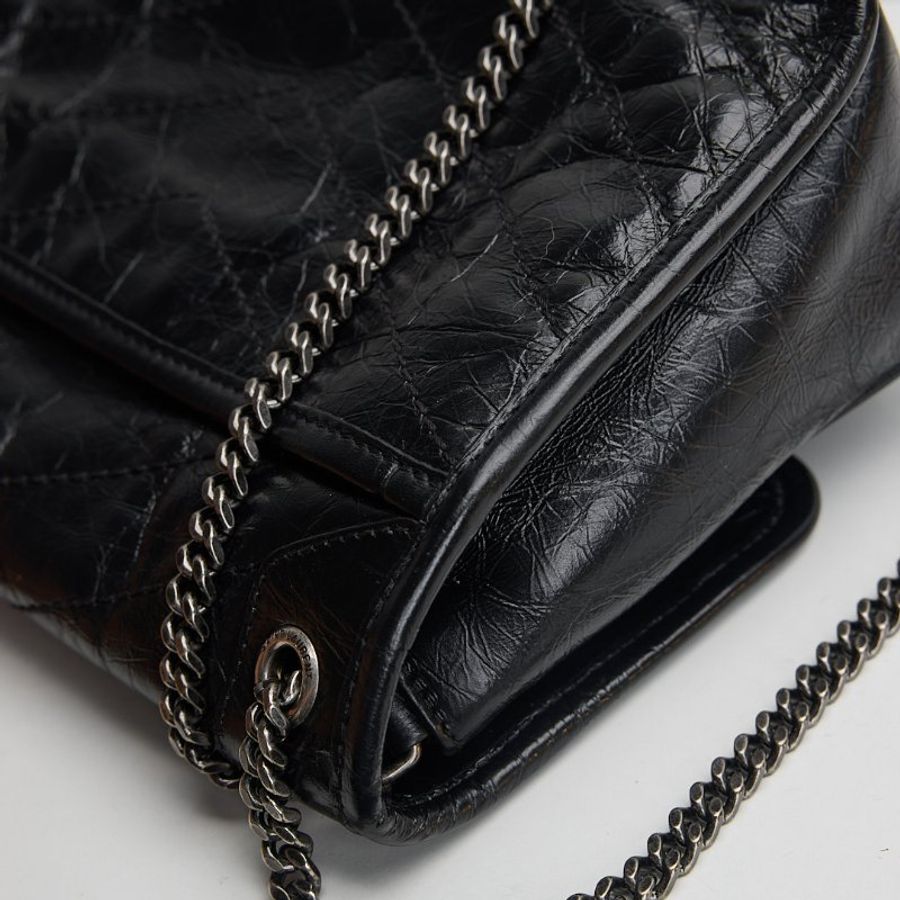 YSL Niki baby D扣款黑銀-11