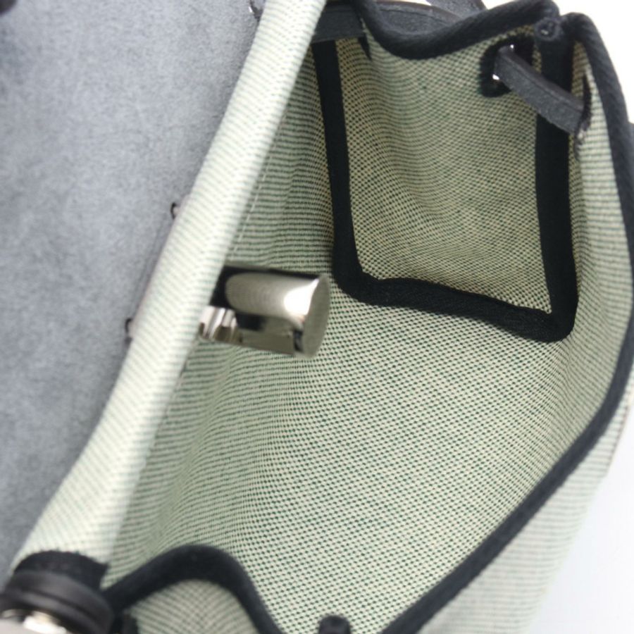 愛馬仕 Herbag Zip Mini 單肩斜背包 G Toile H Hunter Vert moyen SHW-2