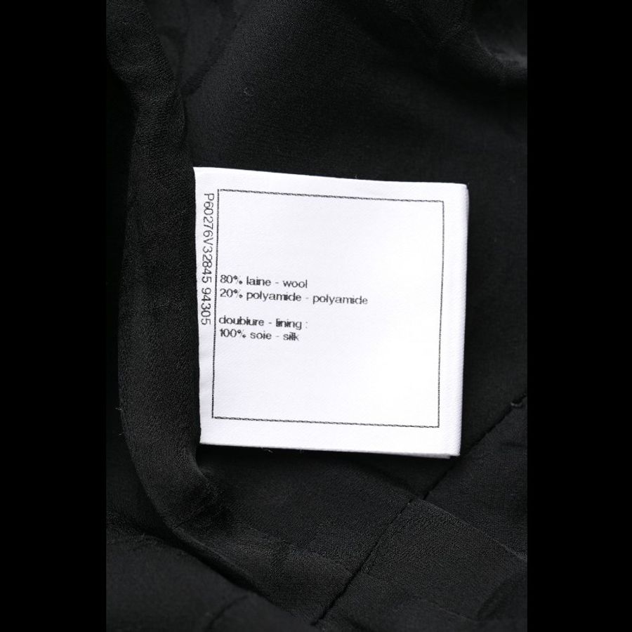 Chanel 19年邮轮系列秀款黑色细闪双排扣上衣外套-4