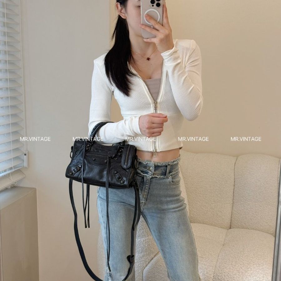 🏷Balenciaga 迷你機車包(黑銅)-2