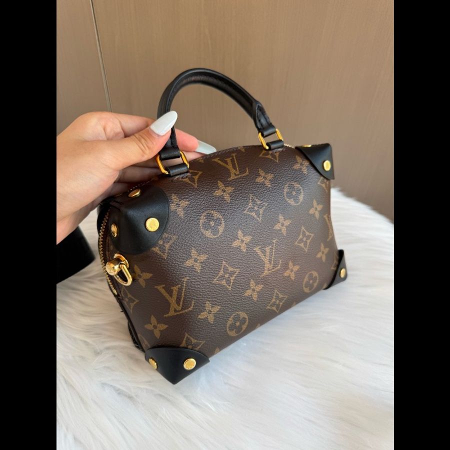 路易威登/LV 八角軟盒子包 老花黑色-3