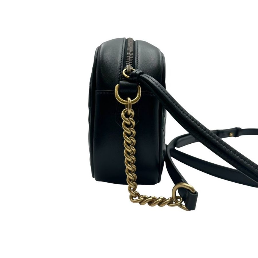 【美收精品】Gucci GG Marmont 黑色相機包 C-774【隔月月中將轉賣至日本 上架期限30天】-3