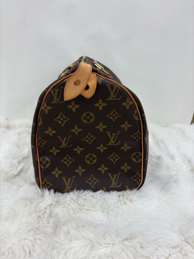 LV 路易威登 speedy30老花手提款 sp30 03年 缺鎖鑰匙-2