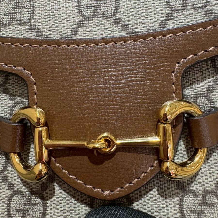 Gucci經典1955馬銜扣Mini 磁扣斜背包-20
