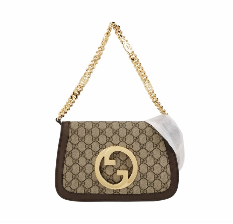 Gucci Blondie牛皮GG老花包 雙背帶❤️-0