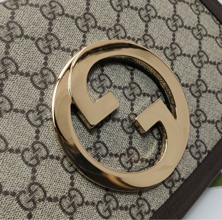 Gucci Blondie牛皮GG老花包 雙背帶❤️-4