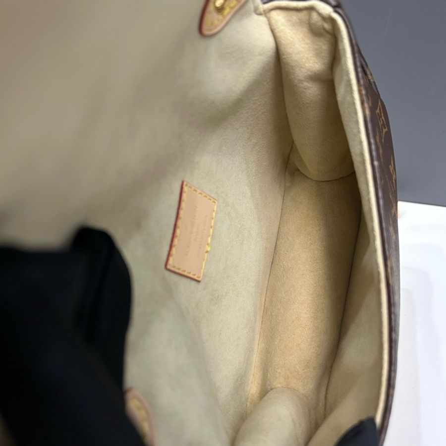 路易威登/Louis Vuitton Saumur Bb 芯片款 雙子星復古馬鞍包郵差包單肩包斜挎包手提包 棕色-6