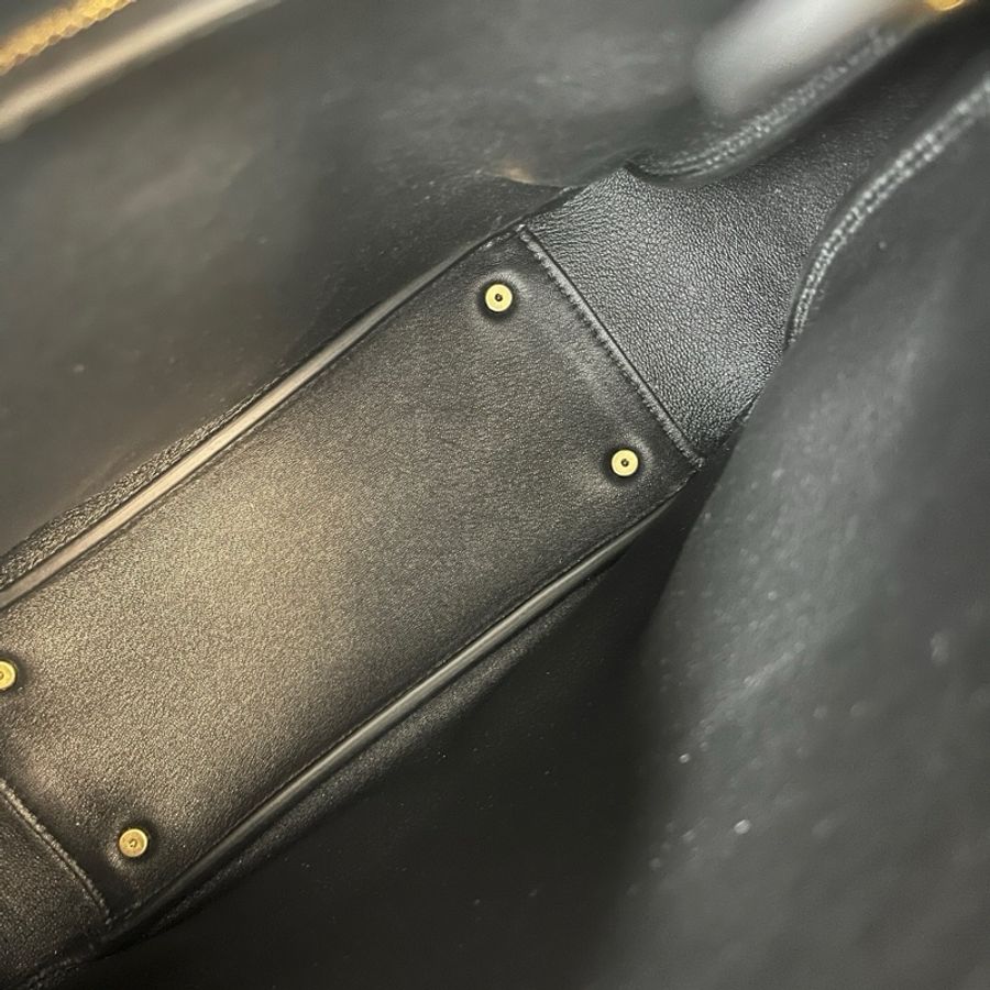 巴黎世家/Balenciaga BEL AIR小號Hobo手袋肩背包,黑色金扣,成色很好-8