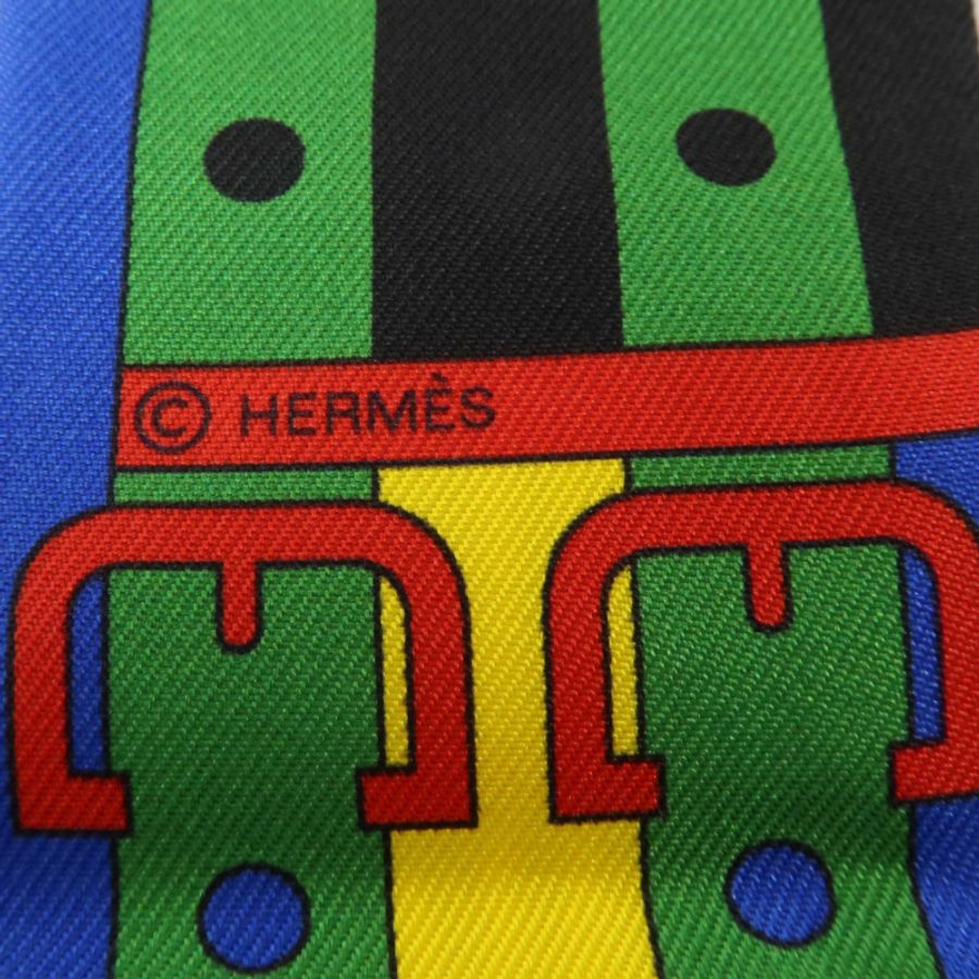HERMES 絲質Twilly絲巾-5