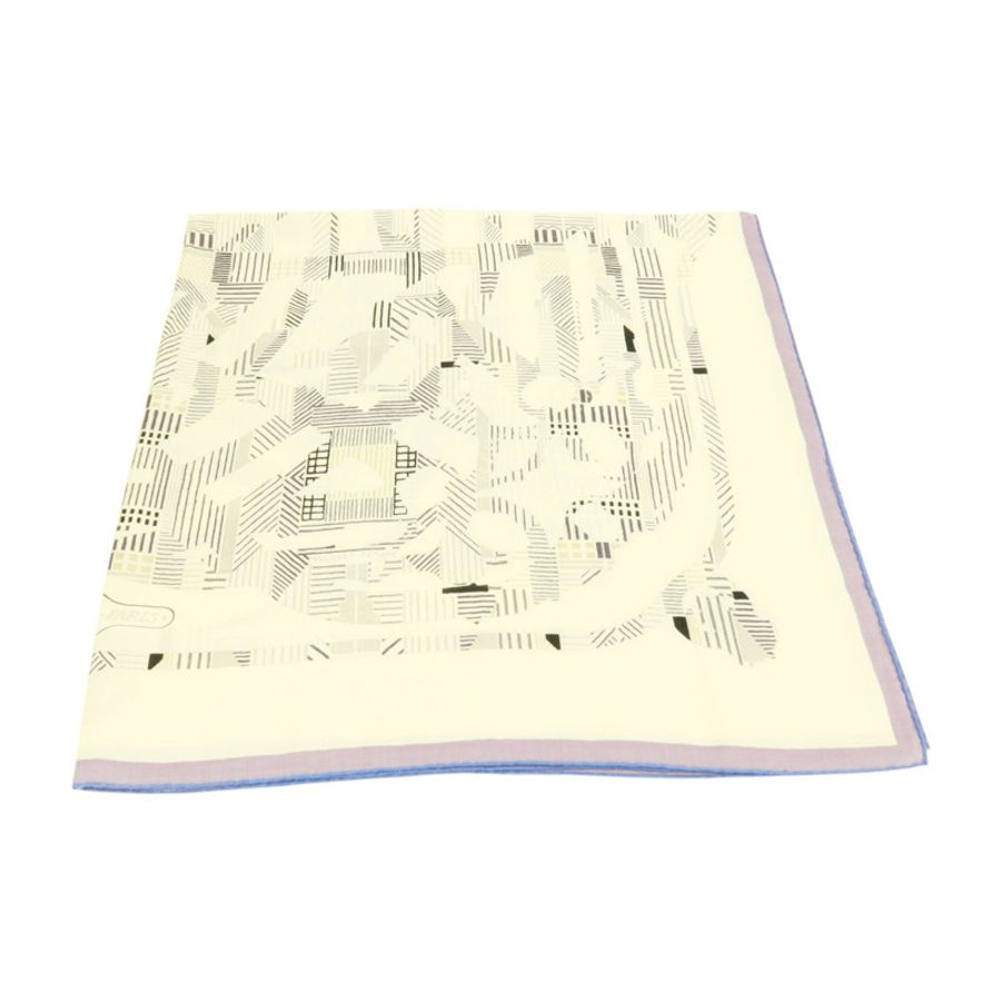 HERMES 羊絨/絲質Scarf 140x140絲巾-4
