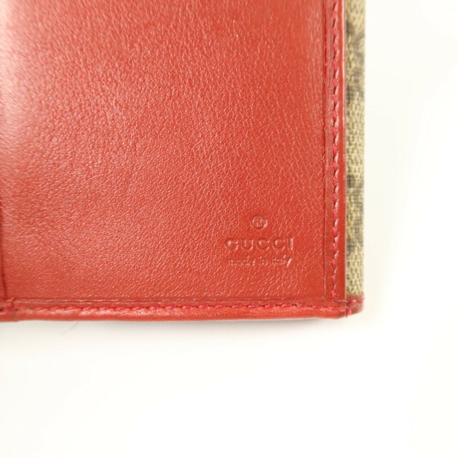 GUCCI 塗層帆布Wed Continental Long Wallet金扣長錢包-7
