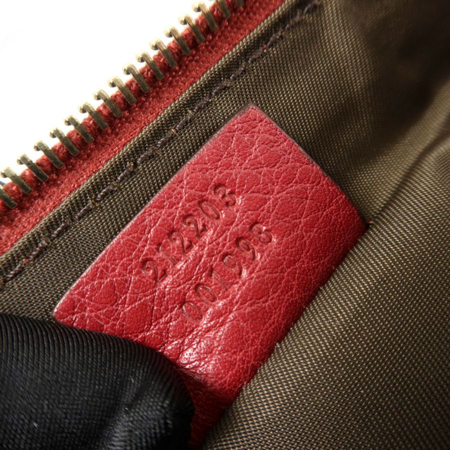 GUCCI 牛皮皮革Wristlet Clutch Bag金扣手拿包-6