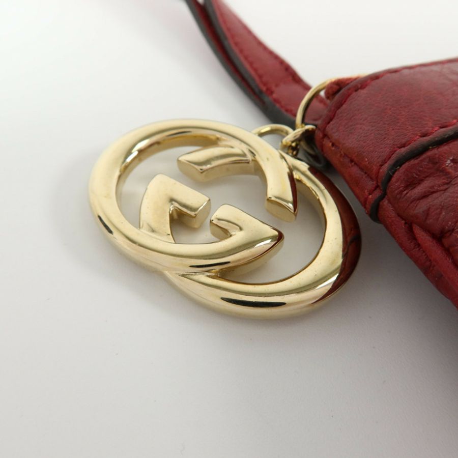 GUCCI 牛皮皮革Wristlet Clutch Bag金扣手拿包-8