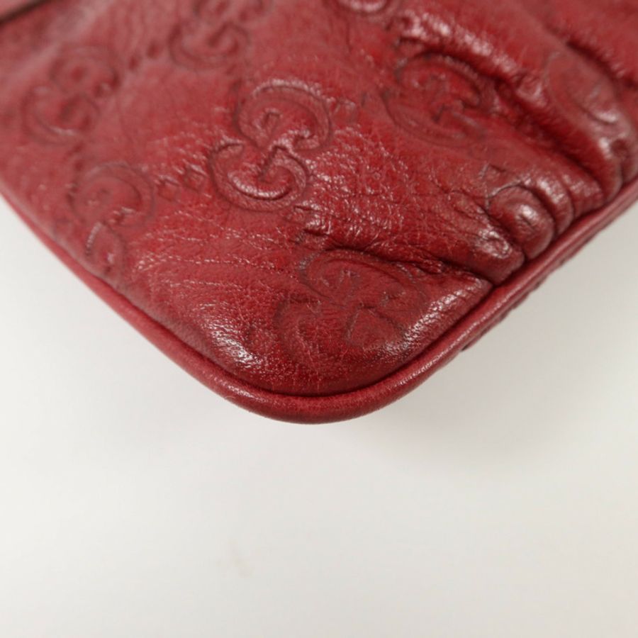 GUCCI 牛皮皮革Wristlet Clutch Bag金扣手拿包-10