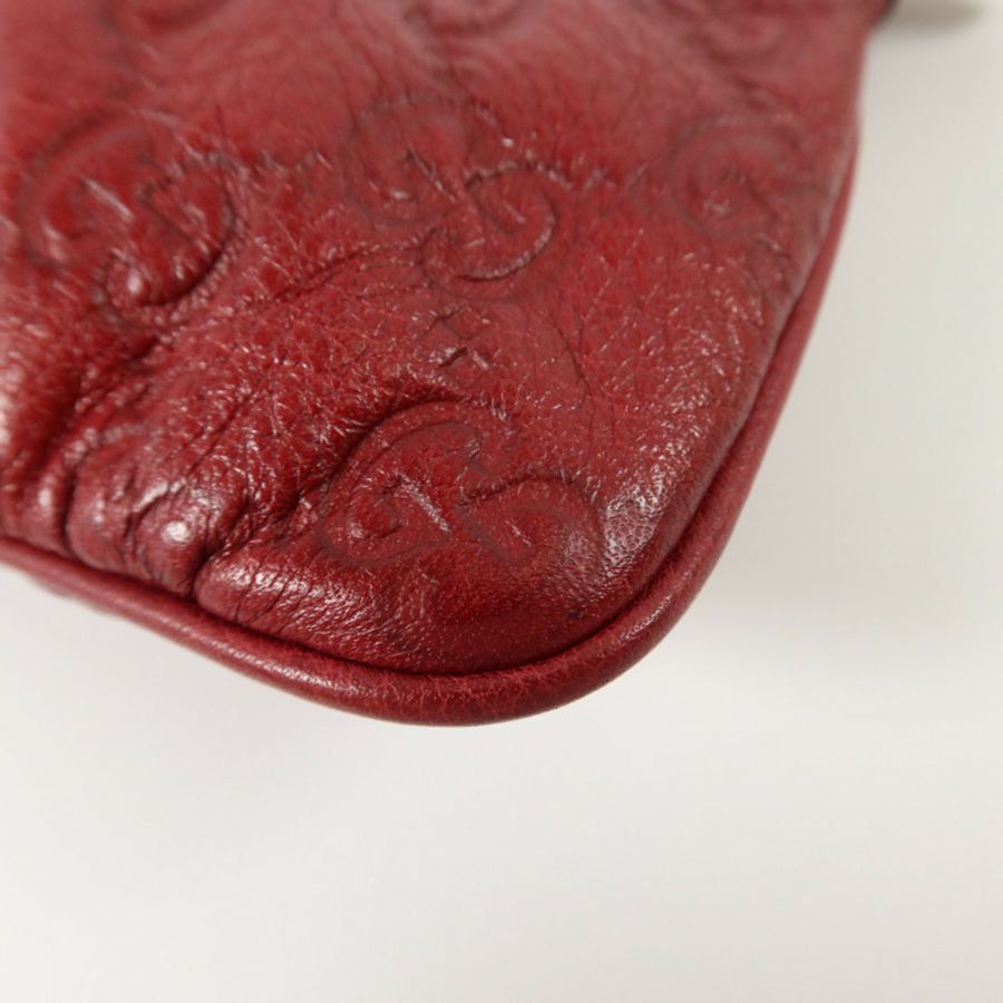 GUCCI 牛皮皮革Wristlet Clutch Bag金扣手拿包-11