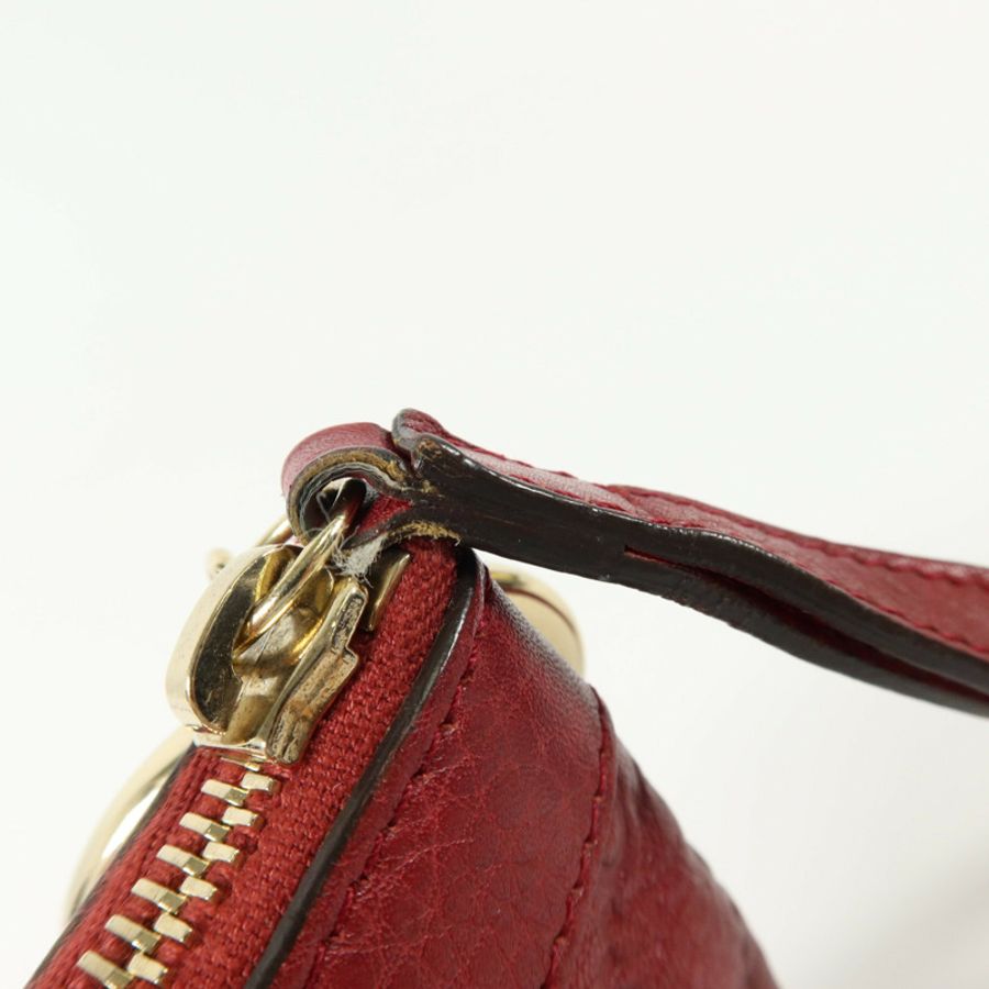 GUCCI 牛皮皮革Wristlet Clutch Bag金扣手拿包-14